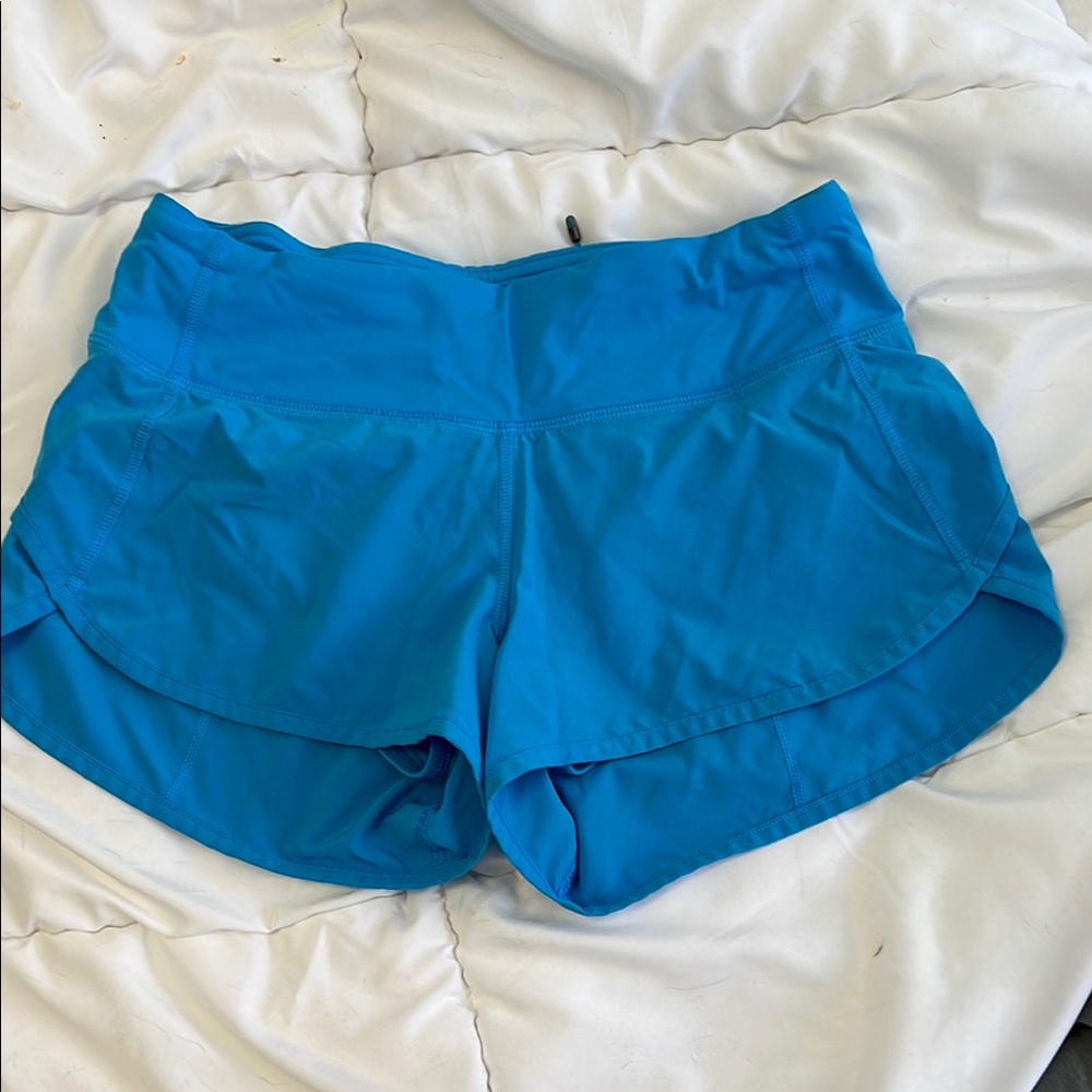 Lululemon Athletica Blue Athletic Shorts Lightweight Elastic Waist
